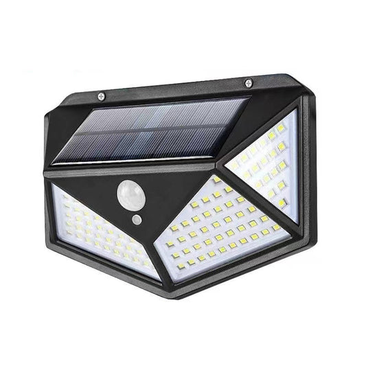 Cross-border hot-selling solar four-sided wall lamp home outdoor street lamp waterproof human body sensing wall lamp manufacturer spot